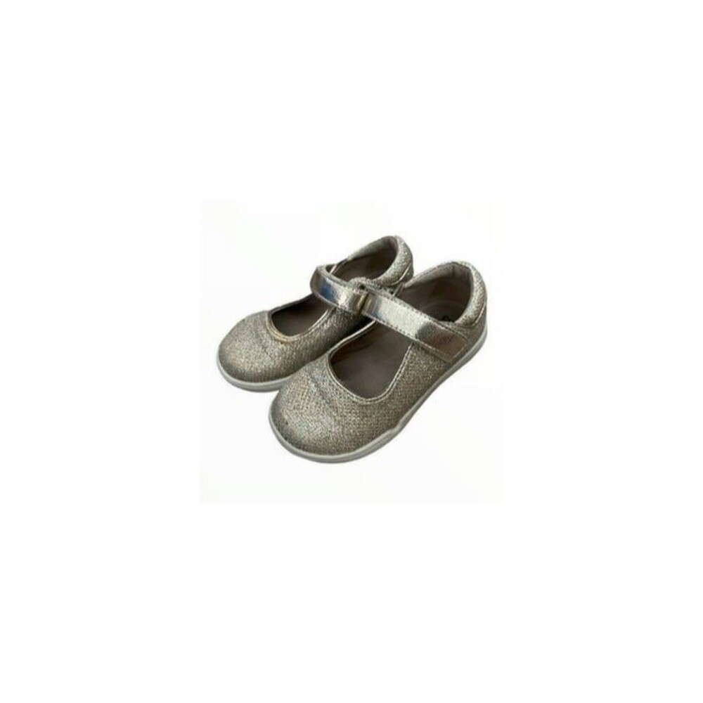 Harper Canyon gold sparkle velcro Mary Jane, 6.5